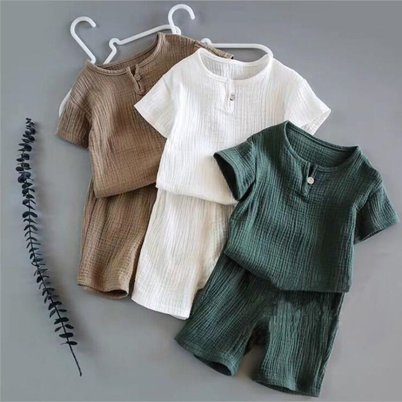 Simple Style Summer Lightweight  clothes set