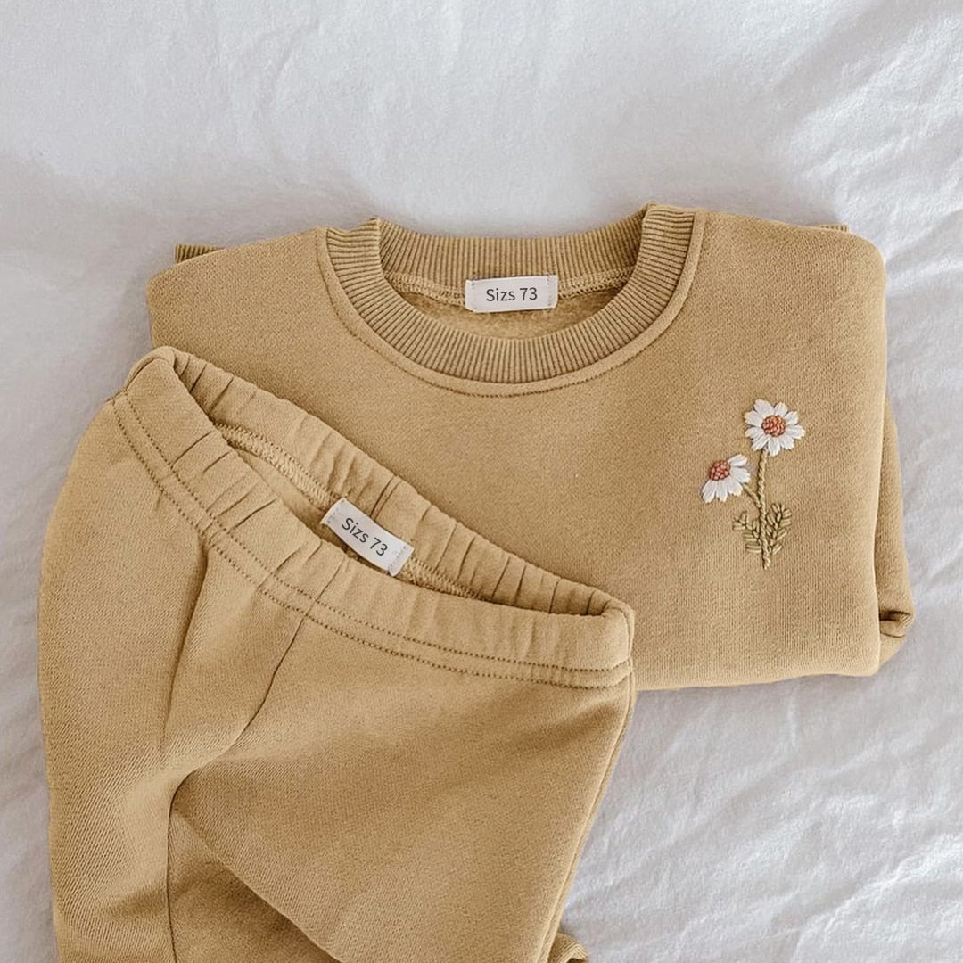 Flower Embroidered Sweatshirt