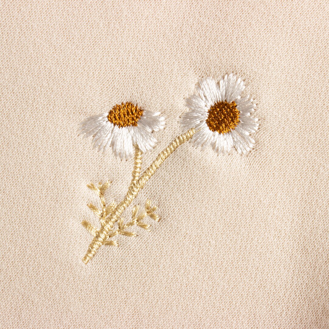 Flower Embroidered Sweatshirt