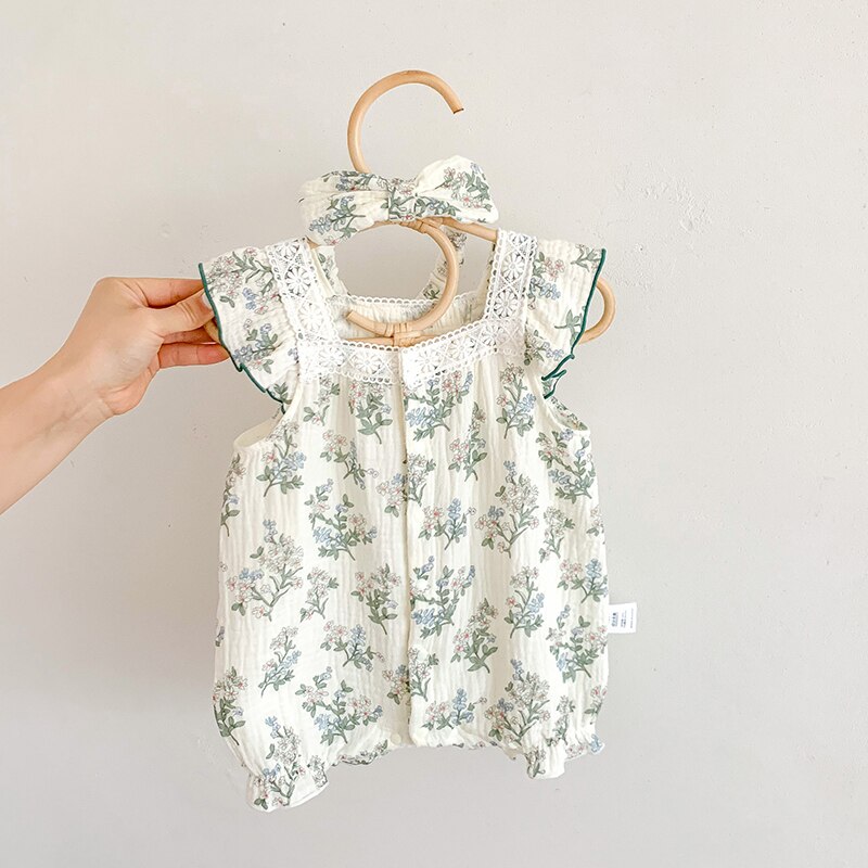 Fashionable Quality Rompers Toddler Floral Jumpsuit