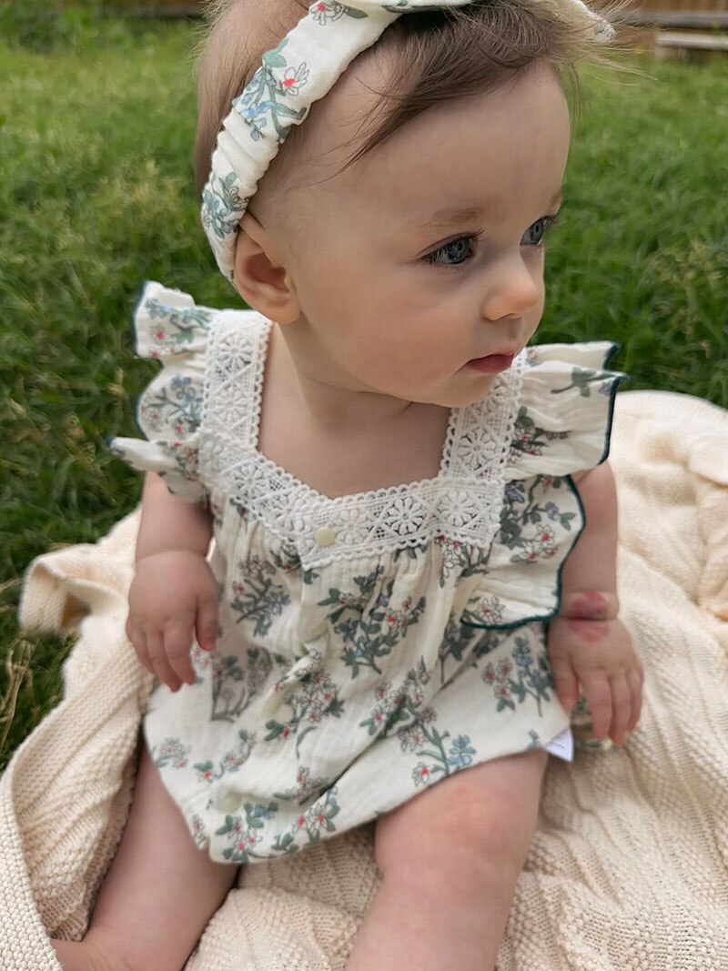 Fashionable Quality Rompers Toddler Floral Jumpsuit