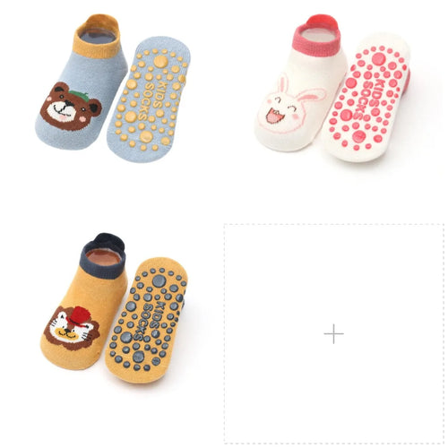 Toddlers Non-Skid Cotton Socks