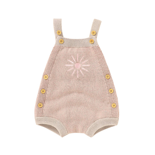 Sunbeams Adorable Sun Embroidery Romper