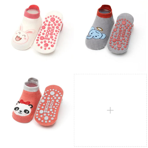 Toddlers Non-Skid Cotton Socks