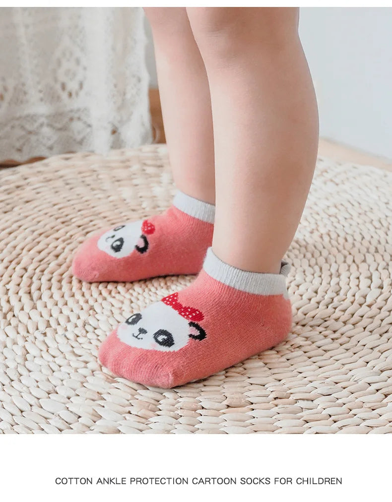 Toddlers Non-Skid Cotton Socks