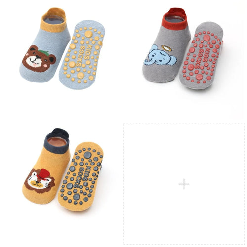 Toddlers Non-Skid Cotton Socks