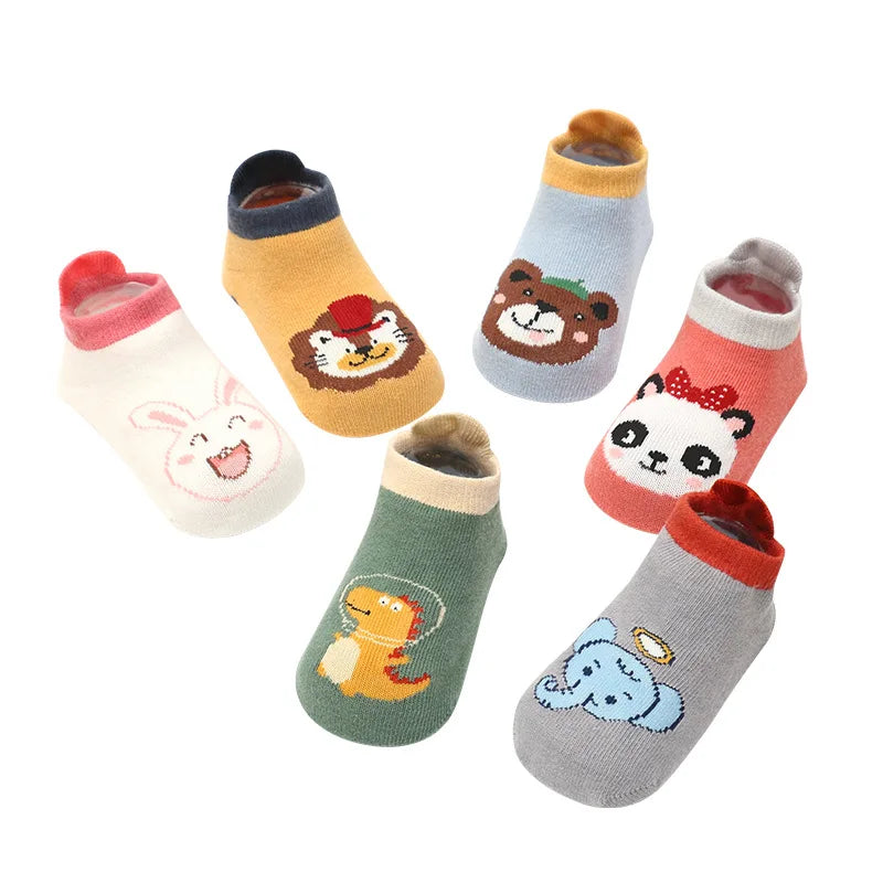 Toddlers Non-Skid Cotton Socks