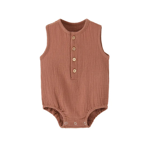 Gentle Touch Stylish Cotton Linen Bodysuit