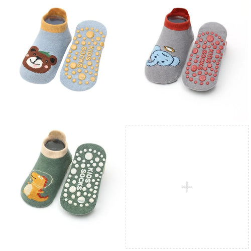 Toddlers Non-Skid Cotton Socks