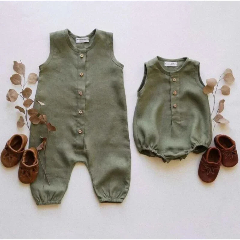 Easy Comfort Summer Infant Cotton Jumpsuit