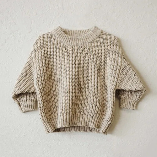 Lace Winter Cotton Knitted Kids Sweater