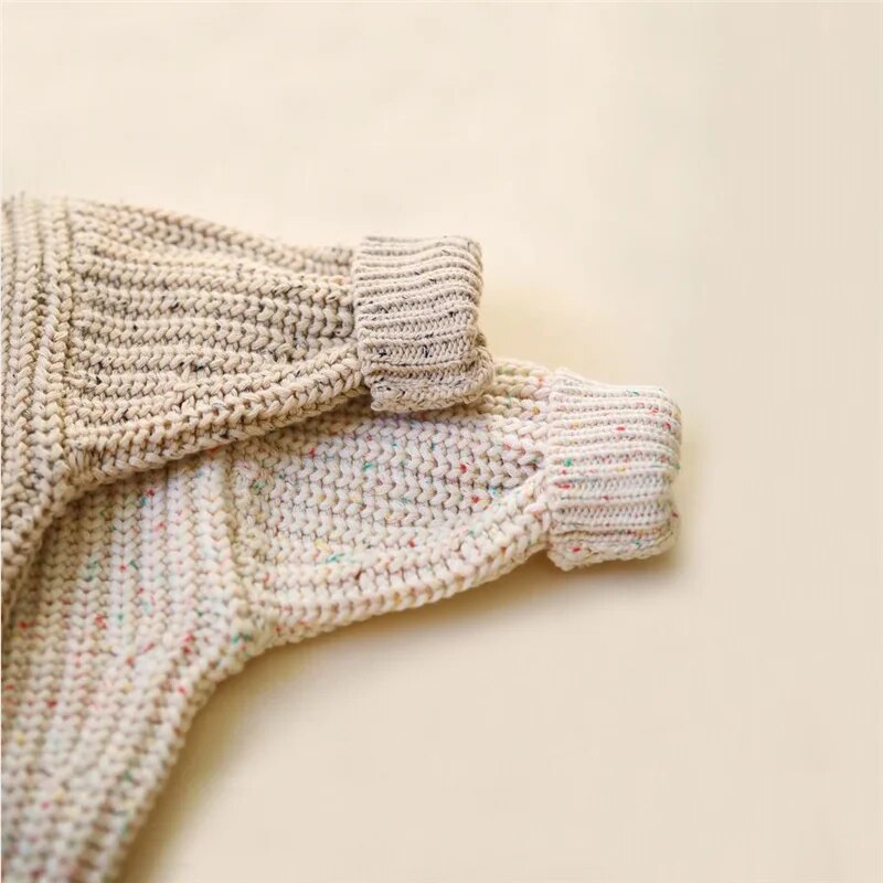 Lace Winter Cotton Knitted Kids Sweater